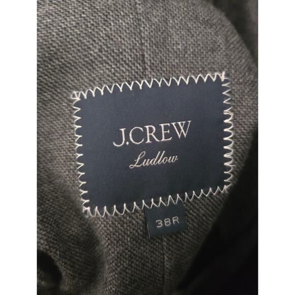 J.crew the ludlow suit jacket gray size 38R english cotton wool blend NWOT. - Picture 3 of 10